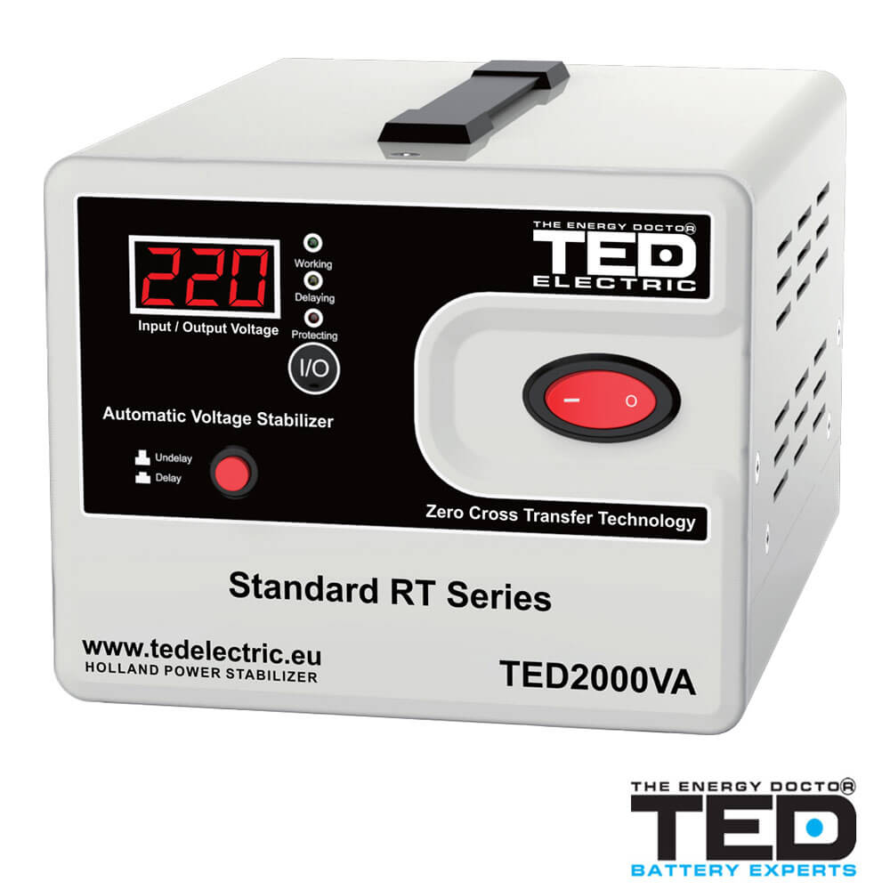 Stabilizator de tensiune 2000VA, 1200W - TED Electric TED2000
