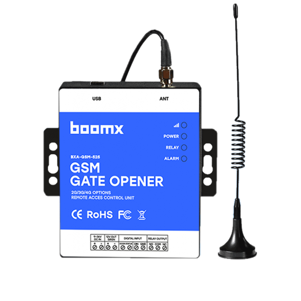 Modul de comanda GSM 4G, cu un releu, 2 intrari digitale si iesire de alarma - Boomx BXA-GSM-525-4G