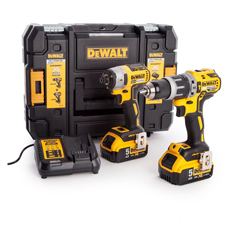 Set combo 18V Impact Driver DCD796 + Driver DCF887 + 2x5Ah + Case DS150 - DeWALT DCK266P2T