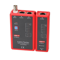 Tester pentru cablu retea, telefonic si BNC - Uni-T UT681C
