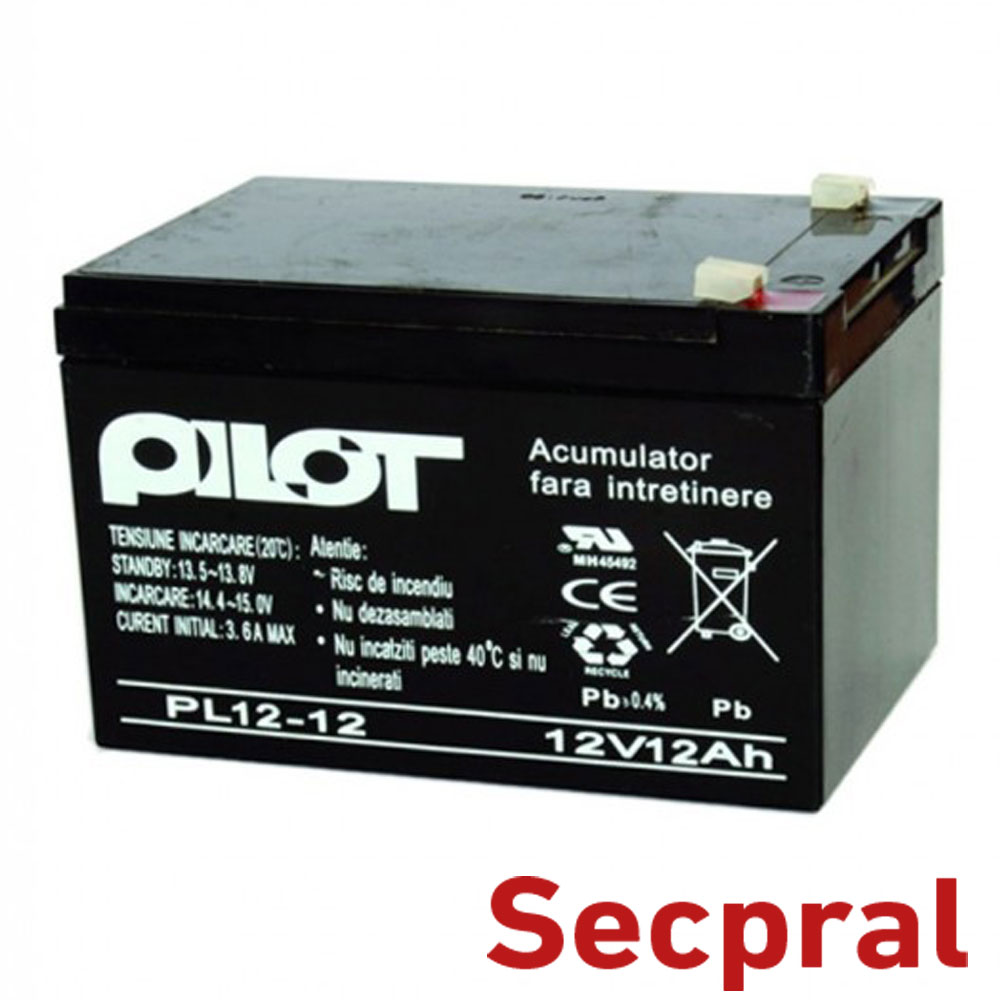 Acumulator capsulat 12 AH/12V - Pilot PL-12AH
