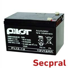 Acumulator capsulat 12 AH/12V - Pilot PL-12AH