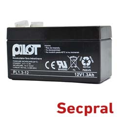 Acumulator capsulat 1,3 AH/12V - Pilot PL-1.3AH