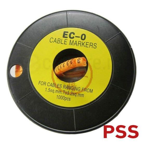 Rola marcare cablu PVC subtire - PSS EC-2MARKS
