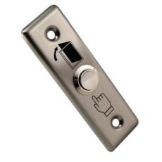 Buton de iesire inox, incastrabil, 12Vcc, 3A, rezistent la 500.000 cicluri - CSAccess CSB-28