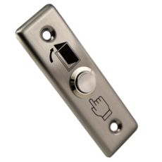 Buton de iesire NO/NC incastrabil, inox, 12V, 3A - CSAccess CSB-28D