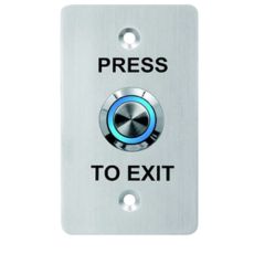 Buton de ieșire montaj îngropat, LED albastru/verde, inox, NO-NC-COM, 86 x 50 mm - CSAccess CSB-508L