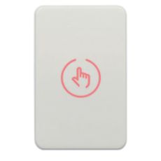 Buton iesire touch, plastic alb, montaj aparent, LED, 12-24V, NO/NC/COM - CSAccess CSB-86-P1