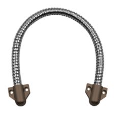 Set tub flexibil inox 400 mm, Ã˜9 mm, capete plastic maro, montaj aparent - CSAccess CSL-400-2B