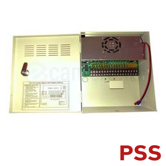 Sursa alimentare DC12V/20A cu back-up pentru 18 camere - PSS ESB12-A20-C18