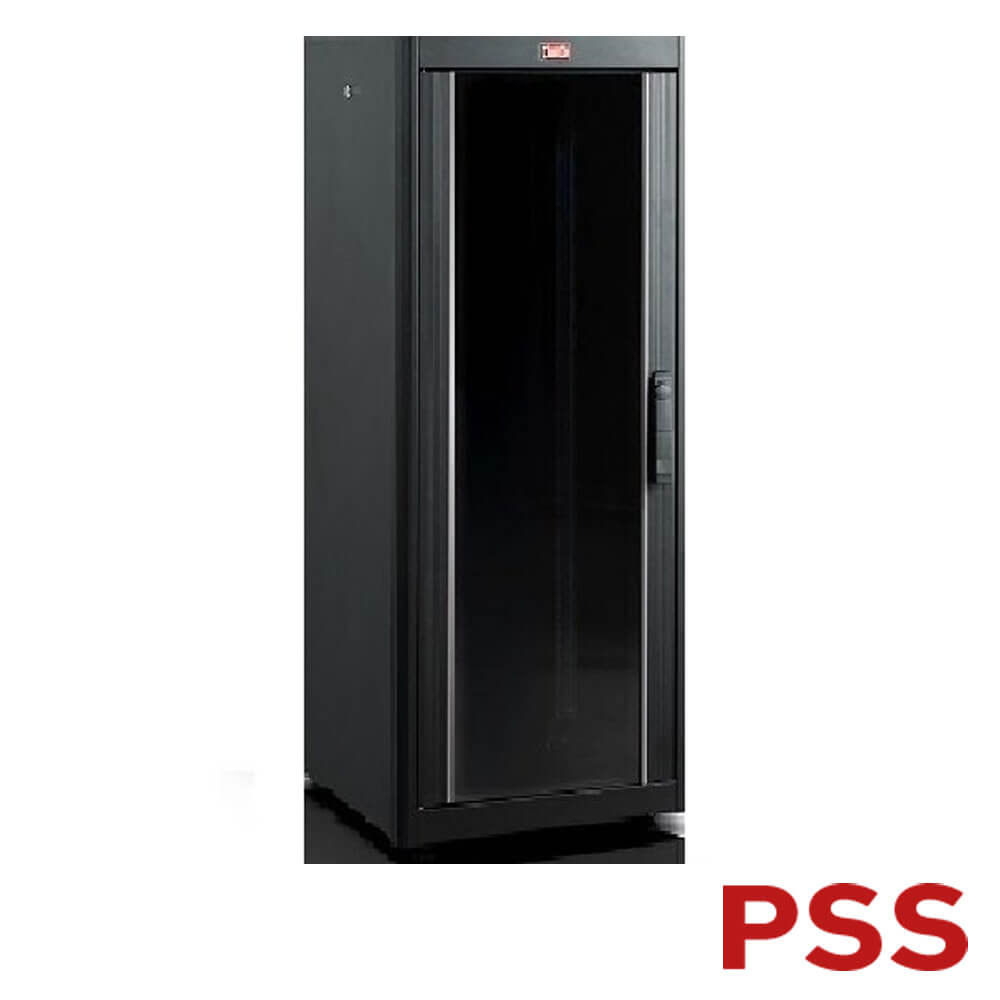 Cabinet Rack 32U 600x600mm Ușă Sticlă Panouri Detașabile — PSS DB32U6060