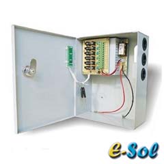 Sursa de alimentare 4 camere cu acumulator de back-up - e-Sol ESB12-A03-C04