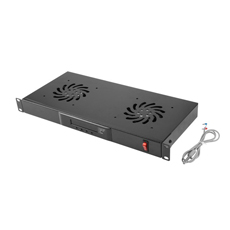 Unitate cu doua ventilatoare + cablu alimentare 1,5m, 1U, termostat, display - DATEUP 9801130751-T