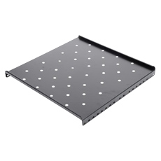 Raft fix pentru rack perete 600mm , negru RAL9004 - DATEUP Raft-1U-600