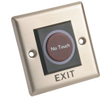 Buton EXIT, fara atingere, otel inoxidabil, NO/NC - Dahua ASF908