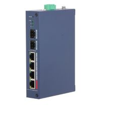 Switch industrial cloud managed 6-port PoE 90W cu SFP si topologie - Dahua CHS4206-4ET-90
