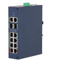 Switch Gigabit industrial cu 8 porturi PoE 90W si management cloud - Dahua CHS4212-8GT-110