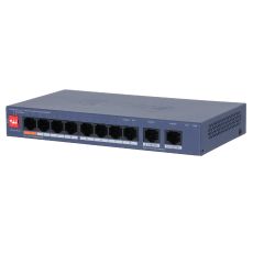 Switch PoE 8xFE + 2xGE, 60W, Cloud Managed, Hi-PoE, VLAN, Watchdog - Dahua CS4010-8ET2GT-60