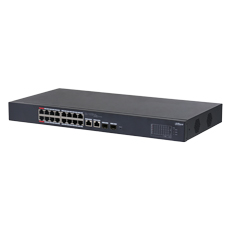 Switch cu management 16xRJ45Gbit PoE, 2xRJ45Gbit, 2xSFP, 240W, PoE Watchdog - Dahua CS4218-16ET-240