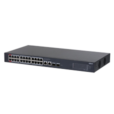 Switch 24xRJ45 Gbit PoE + 2xGbit RJ45 si 2xSFP, 240W, Layer 2, Management - Dahua CS4228-24GT-240