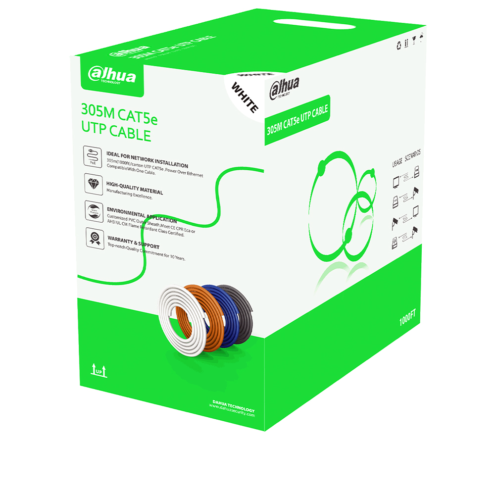 Cablu UTP CAT.5e, CCA, pret rola 305m - Dahua PFM922I-5EUN-C