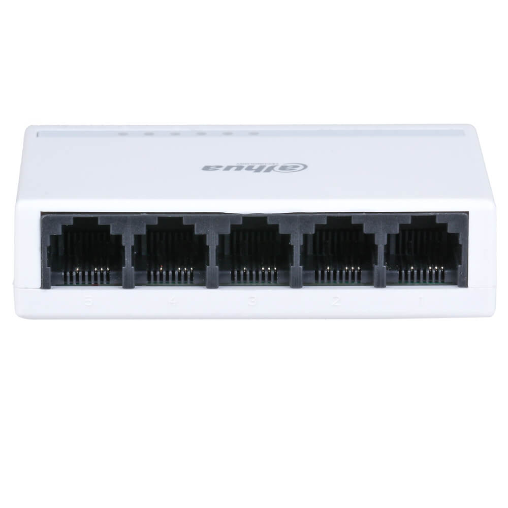 Switch 5 porturi 10/100Mbps, Desktop, plastic  - Dahua PFS3005-5ET-L 