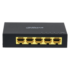 Switch 5 porturi Gigabit, Layer 2, 10 Gbps, MAC 2K - Dahua Eco Series PFS3005-5GT-V2