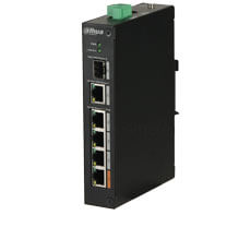 Switch 4 porturi PoE + 1 UpLink, Hi-PoE pe portul 1 - Dahua PFS3106-4ET-60