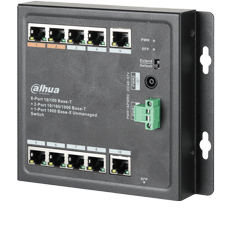 Switch POE 8 porturi + 2port Uplink + 1port SFP,Hi-PoE pe primele 2 porturi - Dahua PFS3111-8ET-96-F