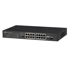 Switch 16 porturi POE + 1 port Gigabit, 2 porturi Hi-POE - Dahua PFS3117-16ET-135