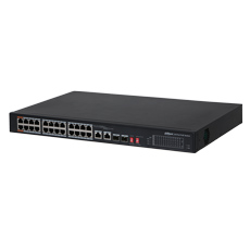 Switch 24 porturi PoE + Uplink 2 porturi Gigabit, 2xSFP, 240W, 2xHi-PoE - Dahua PFS3226-24ET-240