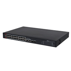 Switch 24 PoE+2 Uplink Combo(SFP+RJ45), All-giga Ports, 360W, Hi-PoE - Dahua PFS3228-24GT-360