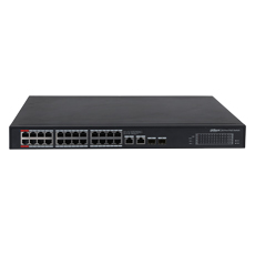 Switch 24 PoE + 2 Uplink Combo SFP-RJ45, All Giga-ports, 360W/90W primul - Dahua PFS3228-24GT-360-V2