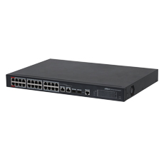 Switch 24xPoE 100Mbps +2xUplink Gigabit, 2xSFP, 240W, management - Dahua PFS4226-24ET-240-V3