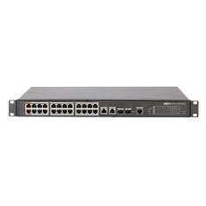 Switch 24 PoE+2 Uplink, 360W, 2xPort Hi-PoE/PoE+, 250m, Rackabil - Dahua PFS4226-24ET-360
