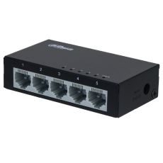 Switch Fast Ethernet 5-Port neadministrabil, compact si metalic - Dahua SF1005-EUR