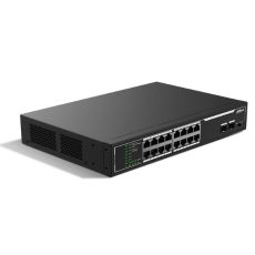 Switch 16 PoE si 2 SFP, toate Gigabit, 250m Long Distance - Dahua SG1018LP-2F