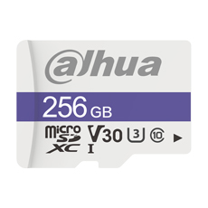 Card MicroSD 256GB, Citire 100MB/s, Scriere 40MB/s, C10/U1/V10, exFat - Dahua TF-C100/256GB la pret mic