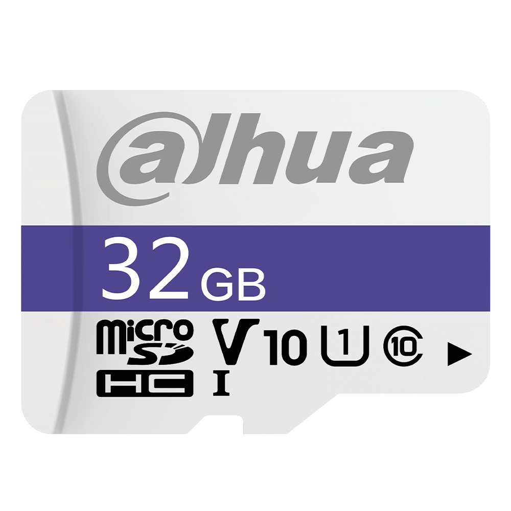 Card MicroSD 32GB, Citire 100MB/s, Scriere 28MB/s, C10/U1/V10, Fat32 - Dahua TF-C100/32GB