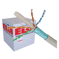 Cablu FTP cat 6E, cupru integral, manta LSZH 305m - ELAN ELN-FTP-6-CU