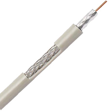 Cablu coaxial RG59, rola 305 metri, tresa aluminiu, alb - ELAN RG59AL