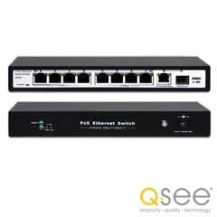 Switch POE 8 porturi - Q-See ESOL-SO8PoE-P120-1G1SFP