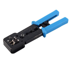 Cleste profesional sertizare conectori RJ11, RJ12, RJ45, pentru mufe passthrough - Emtex LK-376T