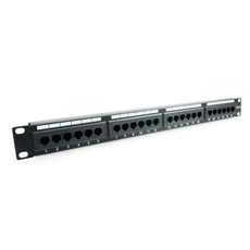 Patch panel 24 porturi ,1U, UTP Cat.5e, Krone+110 - Emtex PBPP02A-Cat.5e