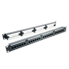Patch panel 24 porturi ,1U, UTP Cat.6, Krone+110 - Emtex PBPP02A-Cat.6