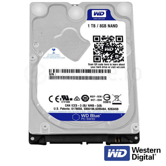 Hard Disk 1000GB - Western Digital HDD1TB-2.5INCH