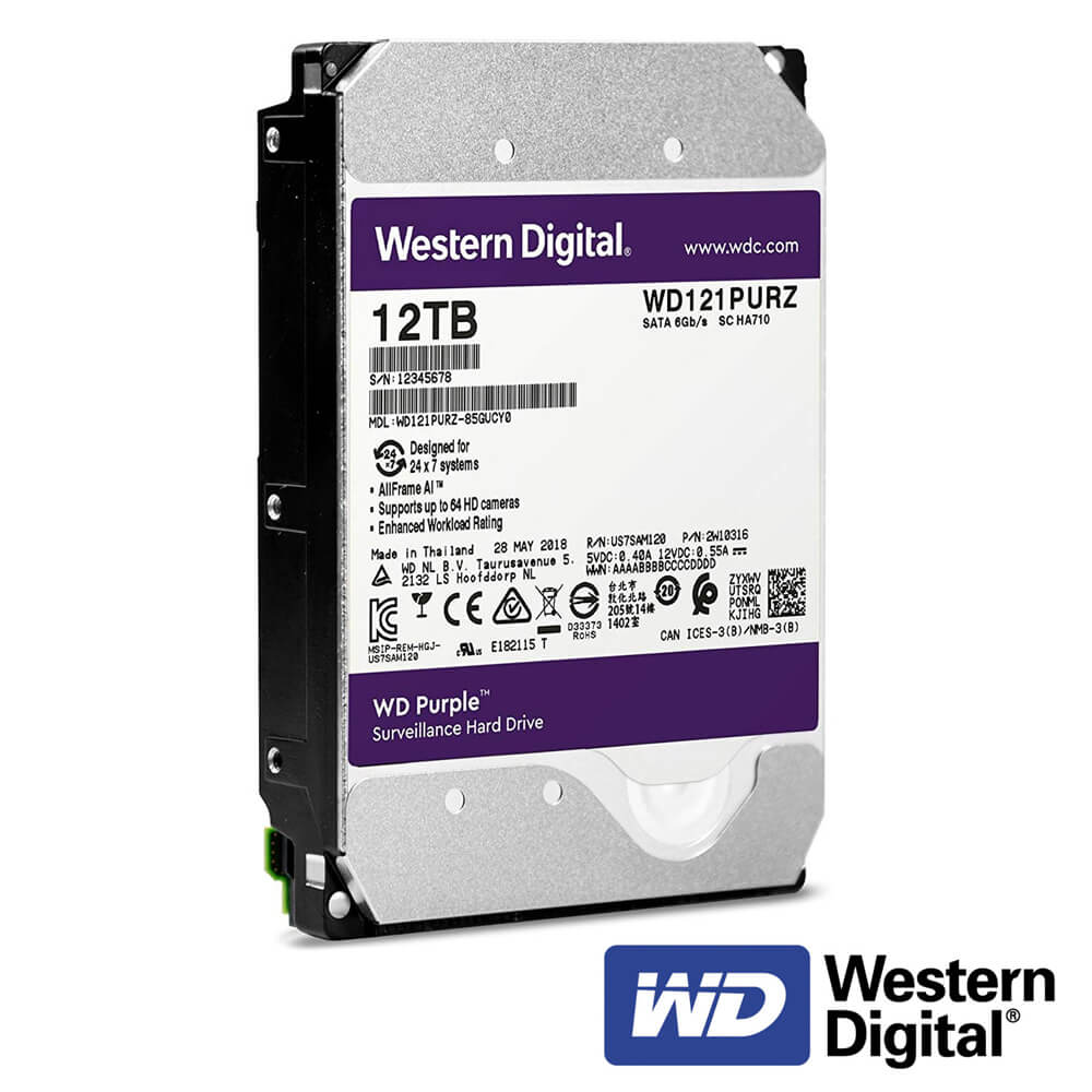 Hard Disk Supraveghere 12TB Western Digital WD12TB - NVR 64 Camere