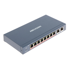 Switch 8 porturi PoE, 110W, 1 Port Hi-PoE, Extended PoE 300m - HikVision DS-3E0310HP-E