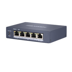 Switch 4 porturi POE (1 HiPoe + 3 POE) + 1 x RJ45, maxim 60W,- HikVision DS-3E0505HP-E