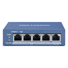 Switch POE 4 porturi + un port Uplink, All-Giga ports, Buget 35W - HikVision DS-3E0505P-E M